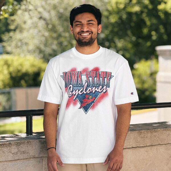 Champion Spirit Collection Retro White Short Sleeve T-Shirt